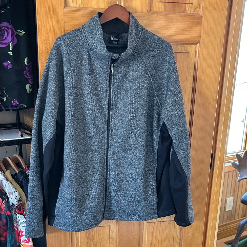 Spyder Women's Two-Tone Gray and Black Utility Jacket